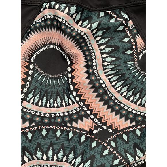 Adore Me Swim One Piece Swimsuit Colorblock Print Mesh Swimwear - Picture 4 of 7